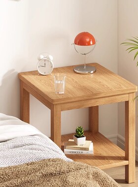 茶几小桌子纯实木小方桌老式60x60沙发边几现代简约可移动正方形