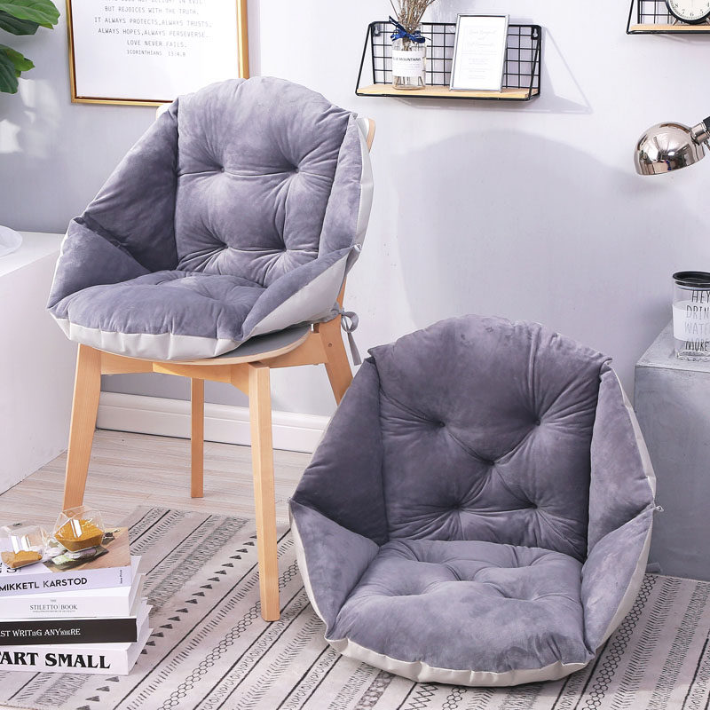 坐垫靠垫一体护腰座垫加厚毛绒办公室学生藤椅餐椅子电脑靠背椅垫,居家布艺,椅垫,淘宝优惠券,粉丝福利购,淘宝优惠卷