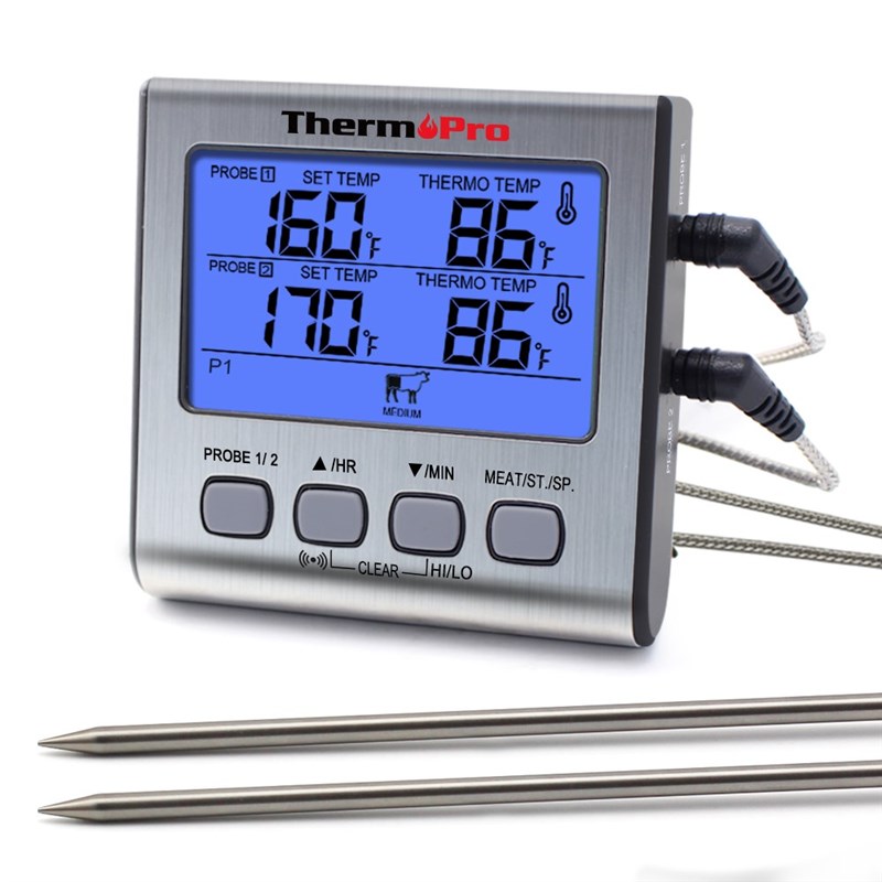 极速ThermoPro TP17 Dual Probes Digital Outdoor Meat Thermome