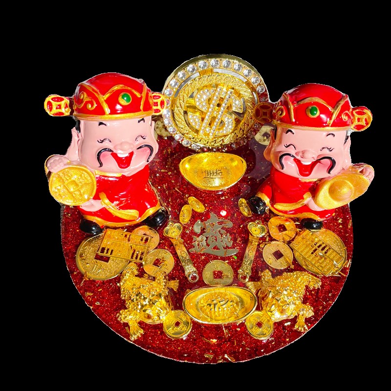 财神摆台手机支架滴胶手工转钱抖音时来运转摆件貔貅金蟾招财进宝