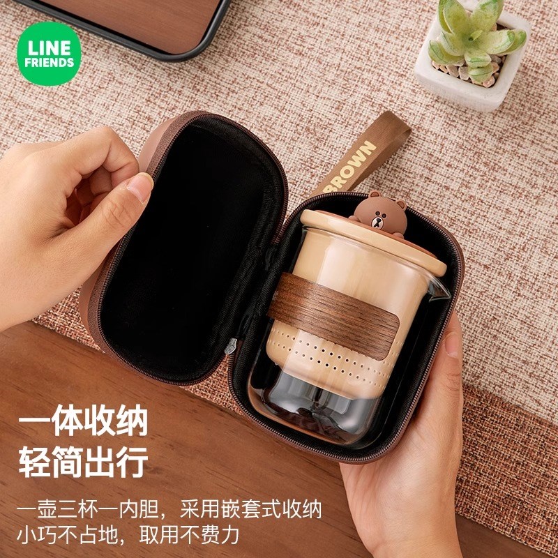 (爆款)便携茶壶套装陶瓷快客杯围炉煮茶杯子咖啡杯旅行茶具户外