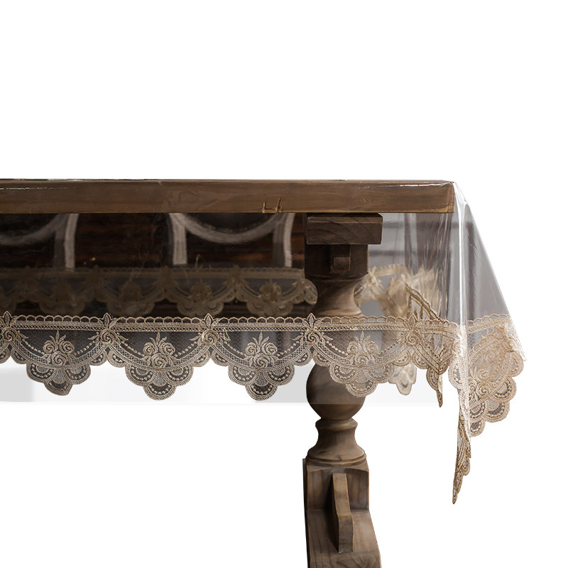 PVC茶几桌布防水防油桌垫免洗蕾丝台布透明软玻璃水晶板餐桌垫布,居家布艺,桌布,淘宝优惠券,粉丝福利购,淘宝优惠卷