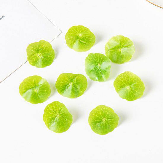 森系立体仿e真小荷叶蛋糕摆设仿真植物假荷叶家居冷菜配饰池塘装