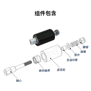 封箱机配件轮子胶轮胶带轮滚轮导向轮橡胶轮单向轮印花轮压花轮