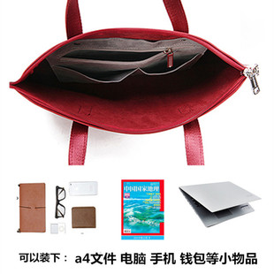商务时尚手提a4纸资料文件包公文包女士职业保险展业办公工作男