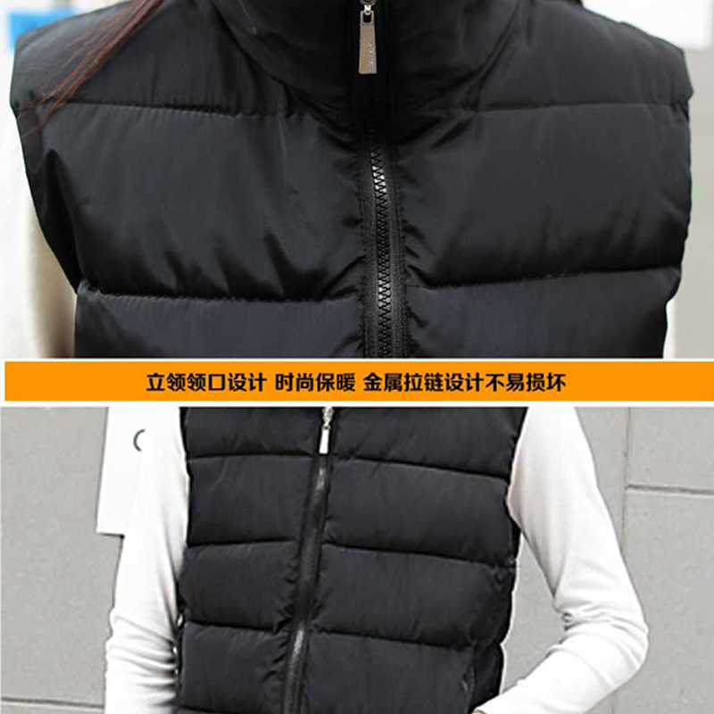 定制羽绒棉马甲 印字LOGOy定做男女秋冬棉服加绒厚广告工作服坎肩