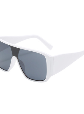现货Sunglasses large squarve conjoined Sunglasses men's and