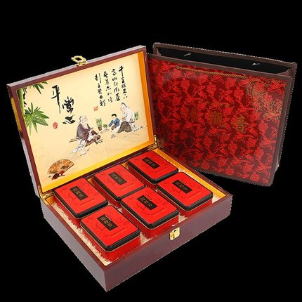 新品定制茶叶包装 铁盒 空盒一斤礼盒 通用木盒高档礼品盒铁观音