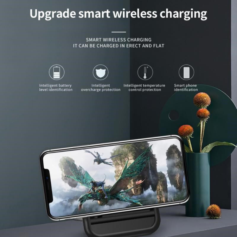 Fold Qi Wireless Charger Stand Holder Fast Charging For IPho
