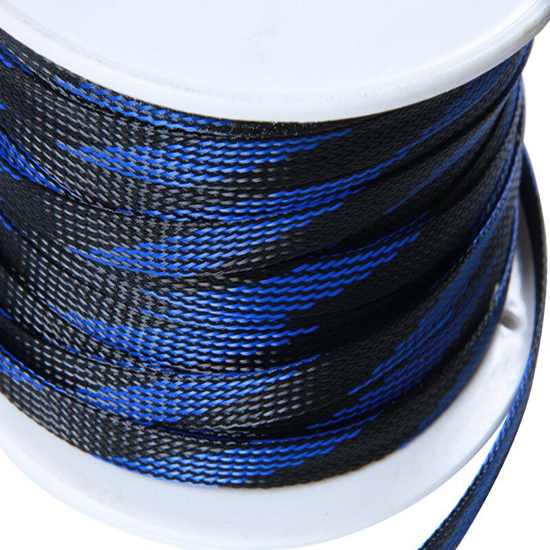 汽车改装8MM编织蛇皮网管电源线套管喇叭L线套管音频线套管保护网