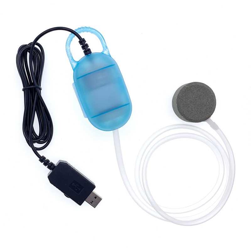 USB增氧泵鱼缸养鱼超静音氧气泵可调节气量小型便携户外钓鱼专用