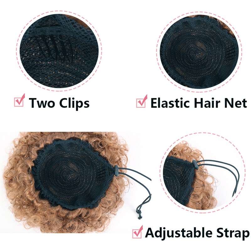 极速SHANGKE Synthetic Scrunchy Hair Buns For Women Afro Puff