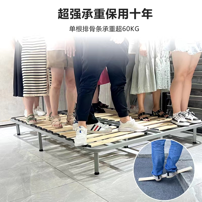 排骨架床a架定制加宽加厚实木床架子可折叠榻榻米排骨架龙骨排骨
