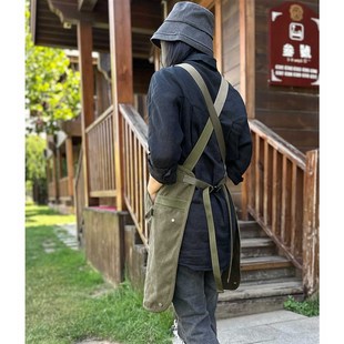 咖啡师围裙logo定制美甲理发师画画室围裙宠物店餐厅酒吧工作服装