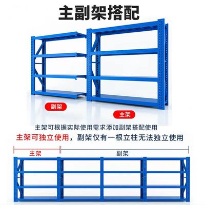 仓储货架菜鸟驿站库房快递置物架多层家用阳台储物架自由组合铁架