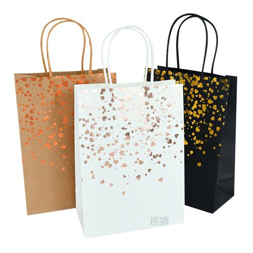18Pcs Paper Bags White Gift Packaging Bag for Guests Wedding