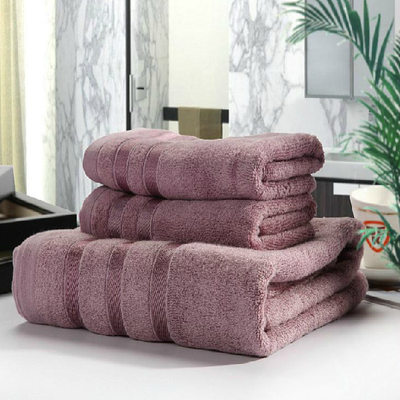 推荐3PCS Luxury Organic Bamboo Bath Towels Sets for Adults,H