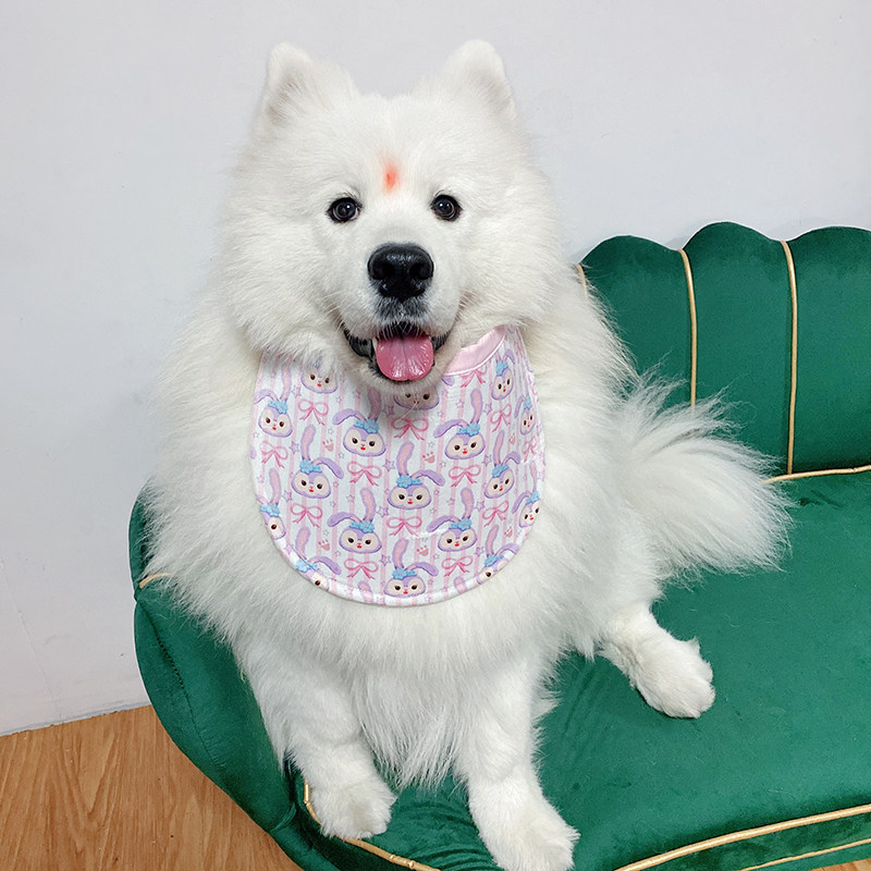 宠物狗狗口水巾小中大型犬柯基萨摩耶g阿拉斯加围兜夏季防口水围