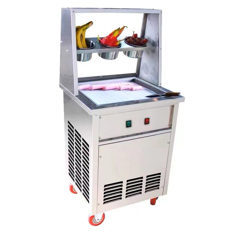 炒冰机商用网红h夜市摆摊冰粥泰式冰激凌卷机器全自动厚切炒酸奶