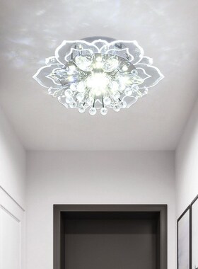 Modern Crystal Petals LED Ceiling Chandelier For Aisle Hallw