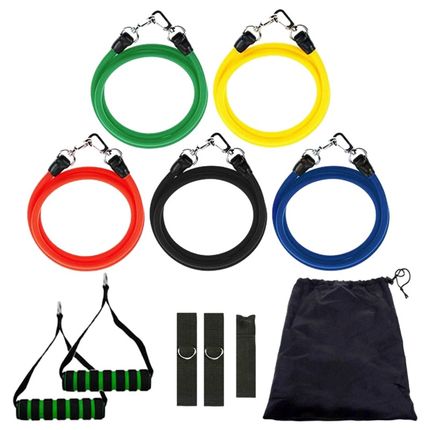 Resistance iBands Set 11Pcs Exercise Band for Yoga home Gym