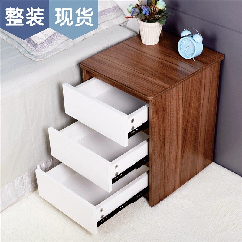 床头柜小型迷你简约现代实木纹小柜子定制储物收纳边柜25 30 35cm,住宅家具,床头柜,淘宝优惠券,粉丝福利购,淘宝优惠卷