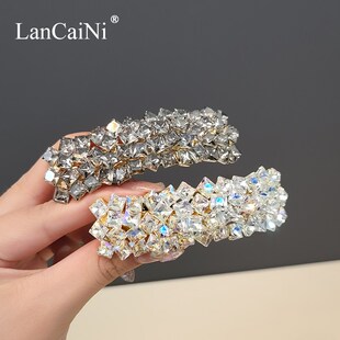 发夹头饰后脑勺女一字夹头发夹子发卡发饰妈妈顶夹弹簧夹中号