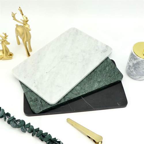 天然大理石长方形小块降s温隔热板桌面拍摄背景板子装饰摆饰底座