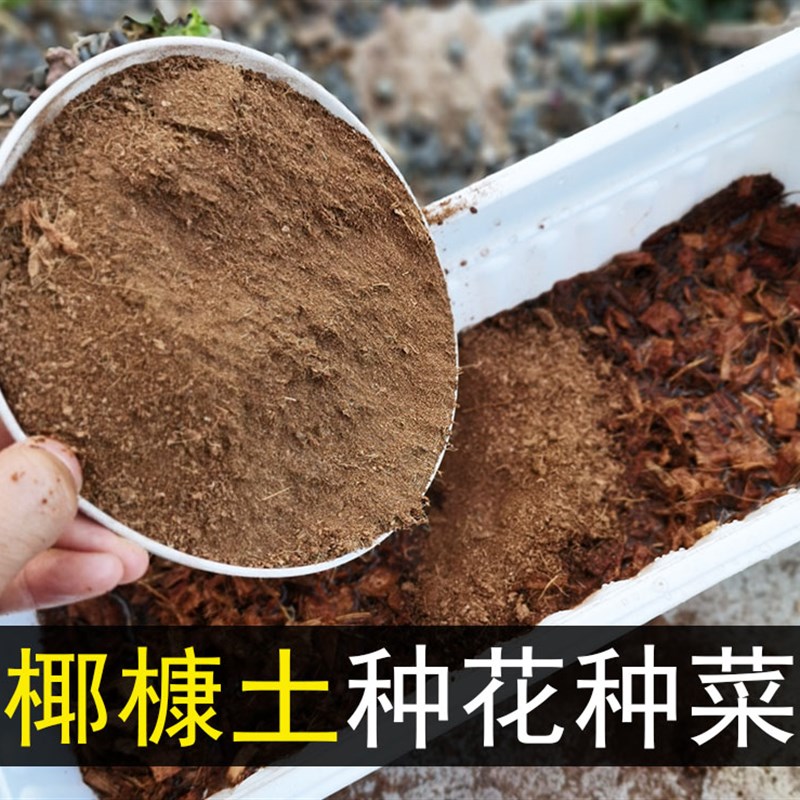 新品椰砖压缩椰糠砖营养土通用养花土绿植种花种T菜进口椰砖营养