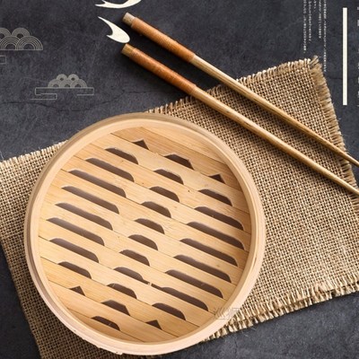 Kitchen Cooking Bamboo Steamer for Fish Rice Vegetable Snack