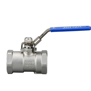 球阀304不锈钢一片式 阀门 手动丝扣内丝水管水暖开关DN82分4寸1PC