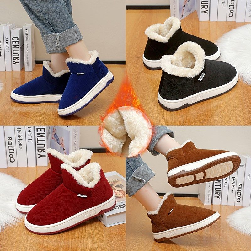 男士棉拖鞋男款冬季包跟居家居室内保暖防水大码毛棉鞋女款秋冬天