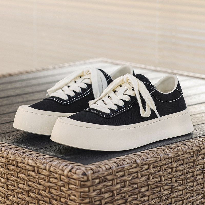 沙发与猫2024夏季透气板鞋男运动休闲帆布鞋韩版增高厚底学生鞋子,流行男鞋,休闲板鞋,淘宝优惠券,粉丝福利购,淘宝优惠卷