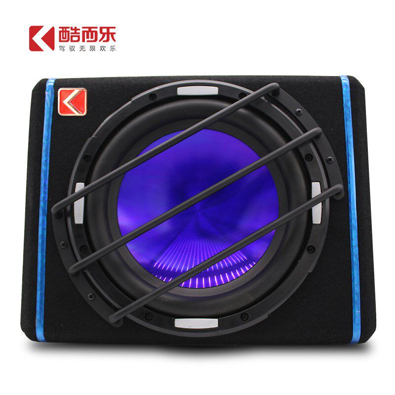 10寸有源梯形超重汽p车音响低音炮 车载改装大功率12V音箱