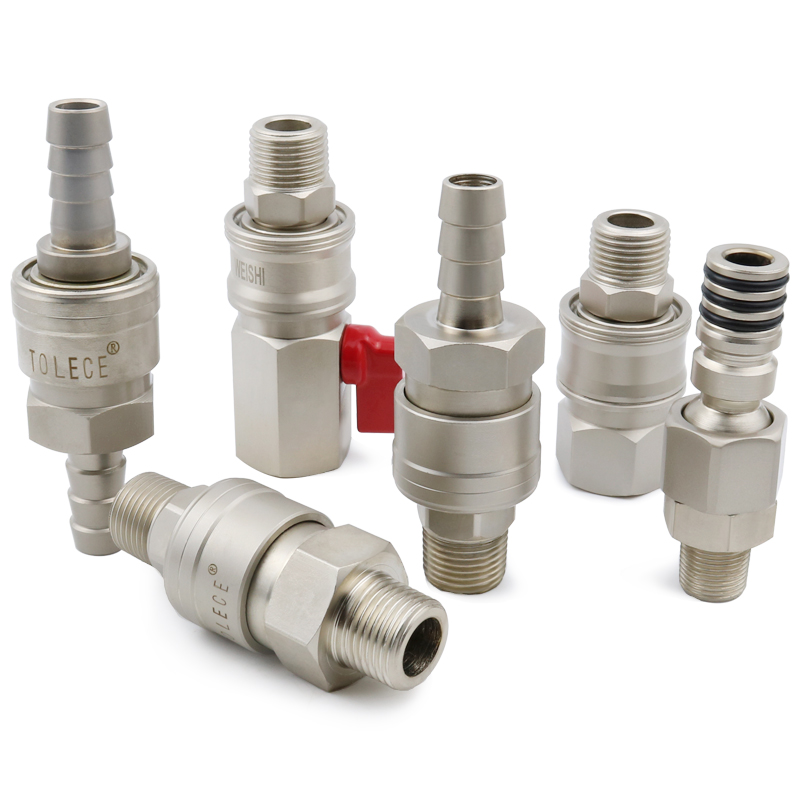 大风炮气管快速接头自锁接头大流量带开关气动万向旋转Z带阀门快