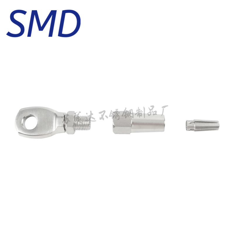 眼式快速接线器收紧钢丝绳扣承重C锁头接头夹钢丝绳拉索楼梯接头