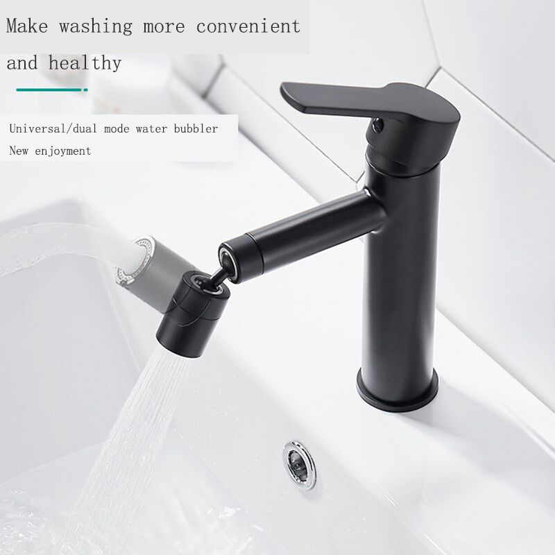 New Black Water Saving Aerator Copper Bathroom Faucet Bubble