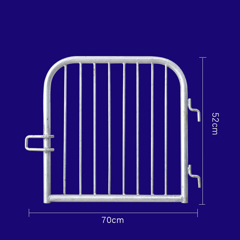 猪产牀门前後带料槽猪栏门母猪限位栏前後门钢板球铁Y料槽门猪圈