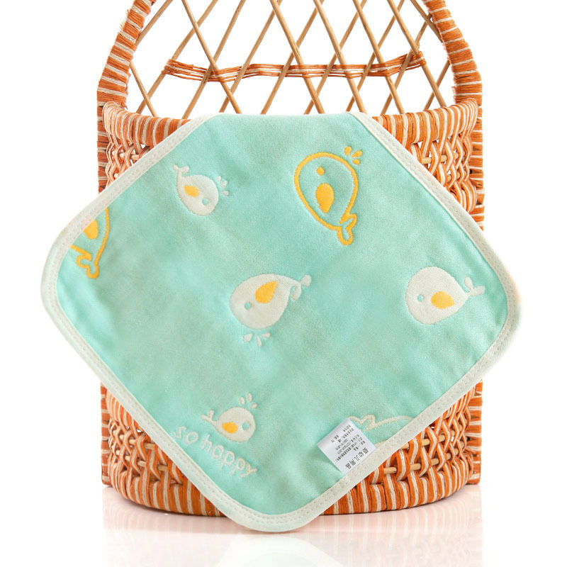 幼儿园毛巾手帕儿童专用绣名字纯棉洗脸小方巾P宝宝纱布手绢带挂