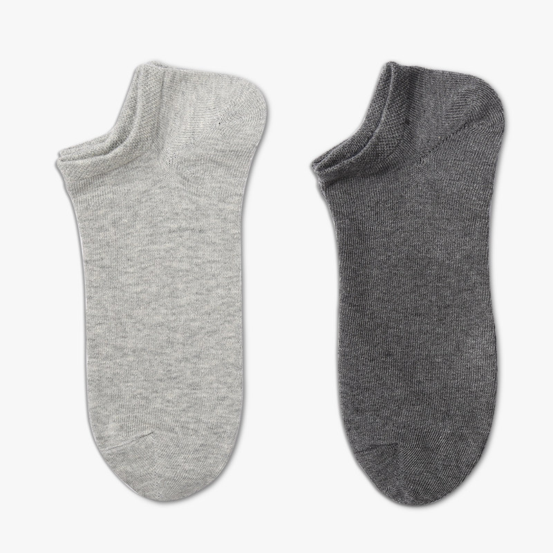 袜子男短袜春秋浅口船袜低帮运动棉大码短筒黑色男士夏季薄款