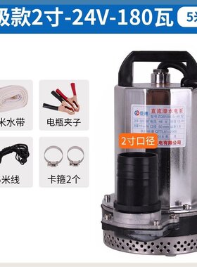 舱底自动新款船用直抽水泵12V泵自吸泵启停自动游艇潜水泵全流24V