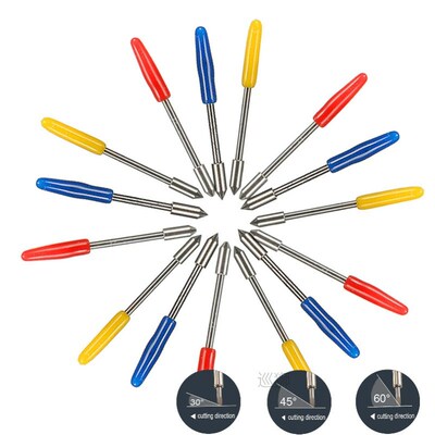 KZTech 15pcs Vinyl Cutter Engraving Machine Blades for Graph