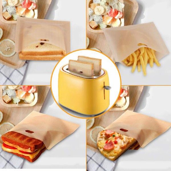 推荐10 pcs/set Reusable Toaster Bag Non Stick Bread Bag