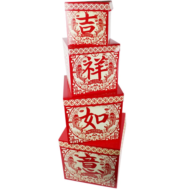 热销新年拍摄道具中国龙年春节元旦喜庆挂件装饰国潮红围巾全家福