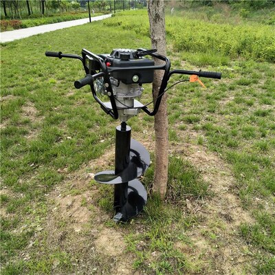 7马力四冲程挖坑机林业载种汽油大功率挖眼机光缆电线打桩机