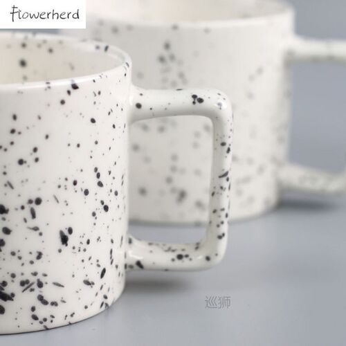 Large Ink Dot Ceramic Mug Coffee Mug Tea Cup Coffeeware Porc