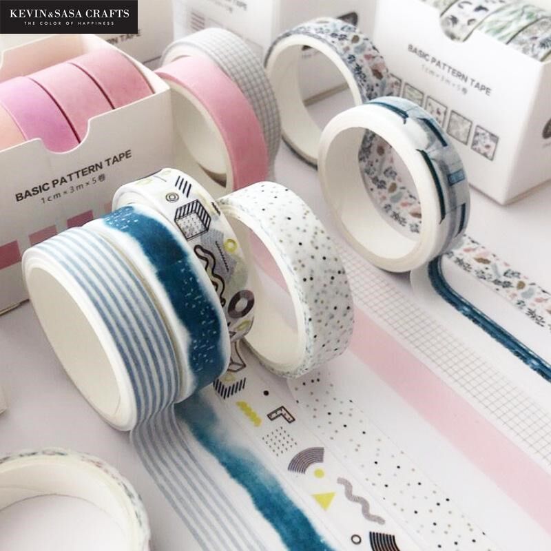*5pcs/set Printing Washi Tape Set Diy ing Tape Cute ers Scho
