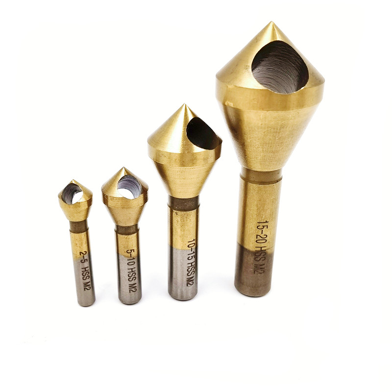 斜孔倒角刀倒锥孔螺丝沉孔去毛刺倒角器90度扩孔内排屑不锈钢钻头