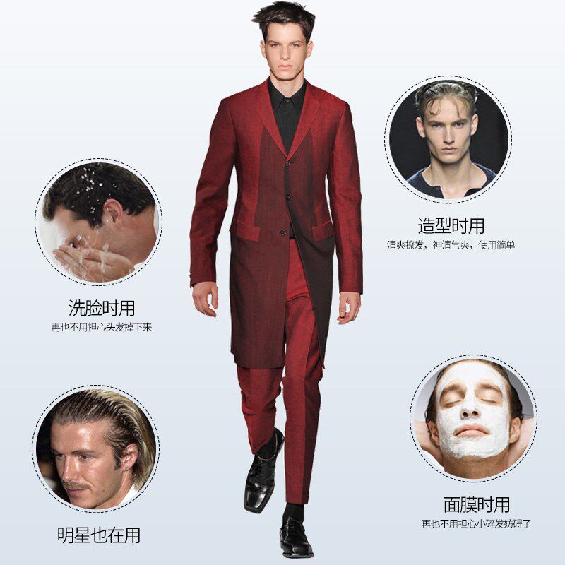 发箍男 个性网红发卡成人简约发窟压发洗脸束发运动头箍男士