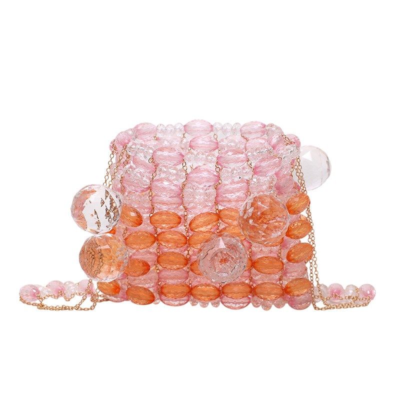 迷你小包包夏天2022森系少女个性洋气单肩链条亚克力串珠编织包潮,箱包皮具/热销女包/男包,腋下包,淘宝优惠券,粉丝福利购,淘宝优惠卷